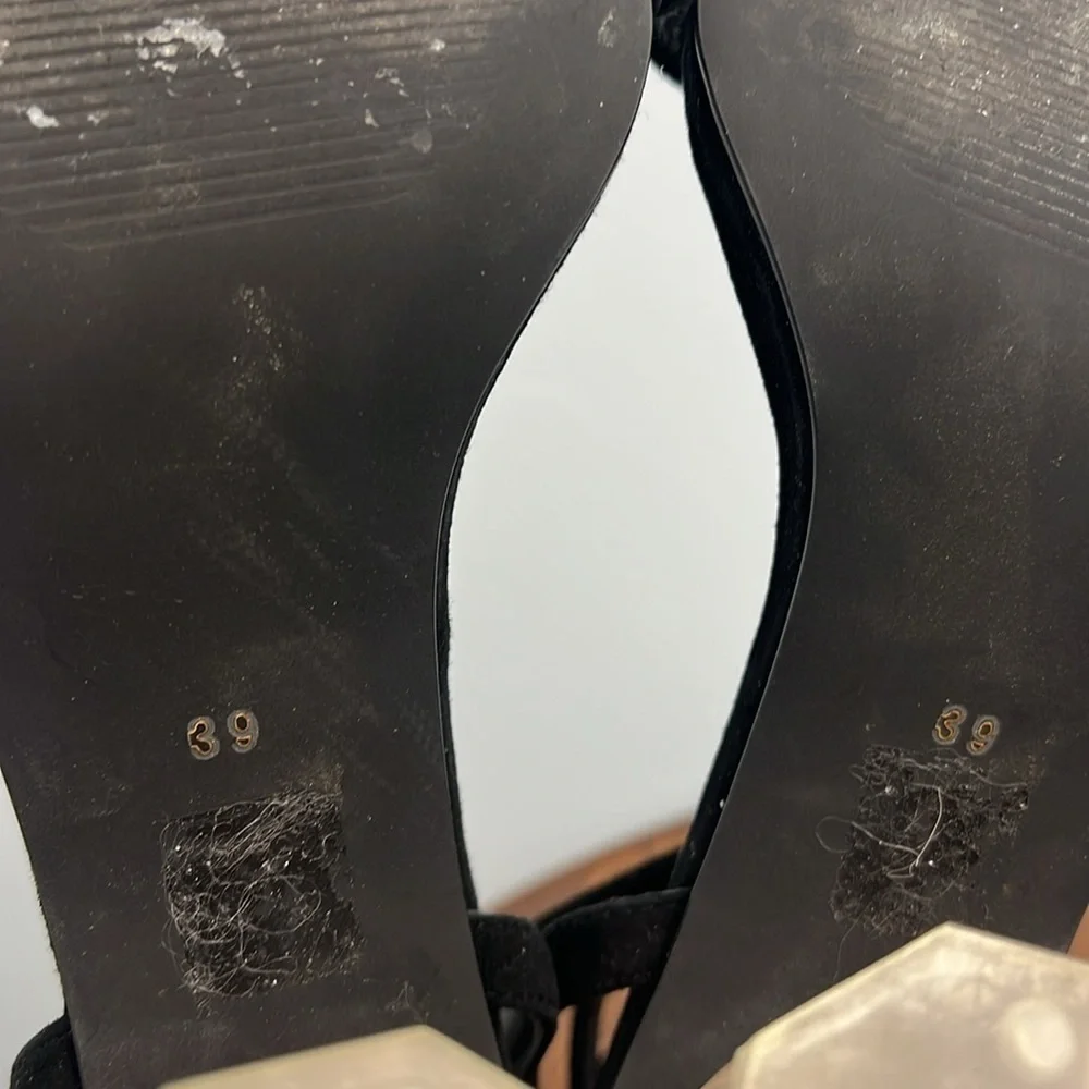 Senso Vee size 39 women’s clear geometric block heel